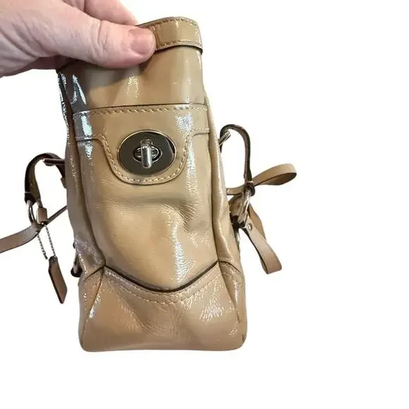 Coach Gallery East West Patent Leather Tote - Picture 4 of 9